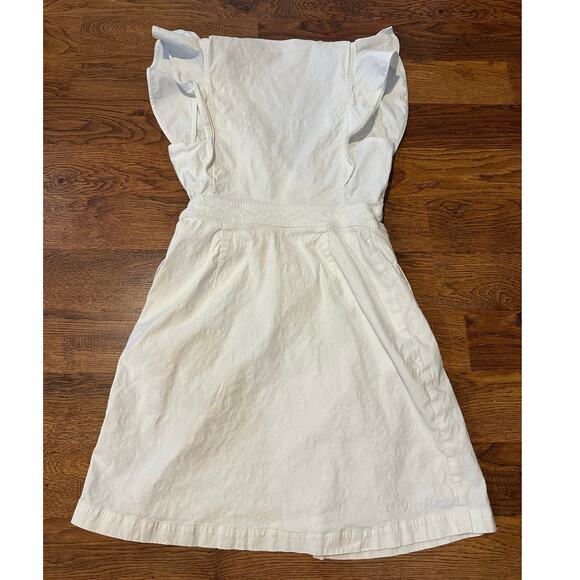 A.L.C. Women’s Sidelle Ruffle Sleeve Wrap Dress White Size 2 – Designer Style - Picture 2 of 6